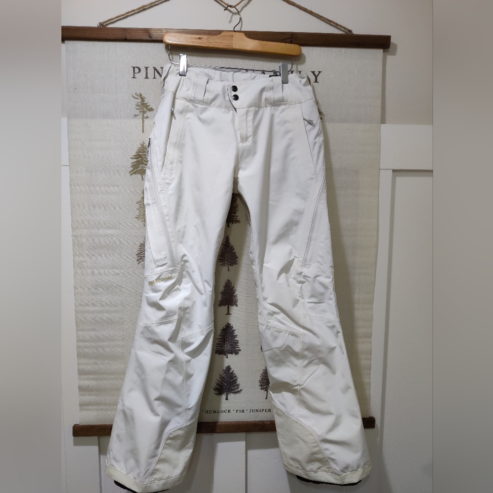 Patagonia Women's Insulated Snowbelle Ski Pants - White - Size Small